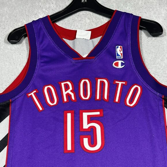 Vintage Champion Vince Carter Toronto Raptors Away Jersey Men’s Size Small - Picture 2 of 11
